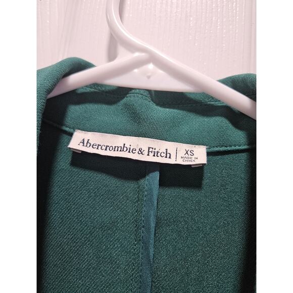 Abercrombie & Fitch Green Wrap-front Cutout Blazer Dress Size XS - Picture 2 of 6